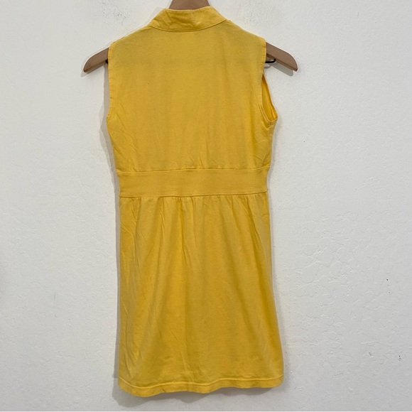Curious Gypsy Women’s M Vintage Yellow Casual V Neck Mini Sundress - Picture 6 of 6